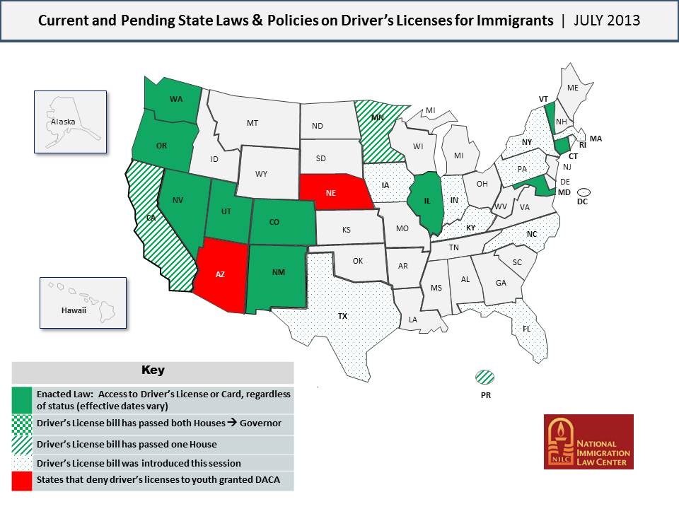 Driver's License Map