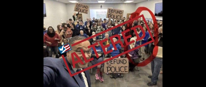 Post Uses Altered Photo to Impugn Klobuchar's Comments on Slain First Responders - FactCheck.org