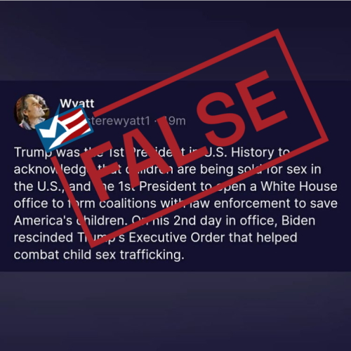 500px x 500px - Post Distorts History of Presidential Efforts to Fight Child Sex  Trafficking - FactCheck.org