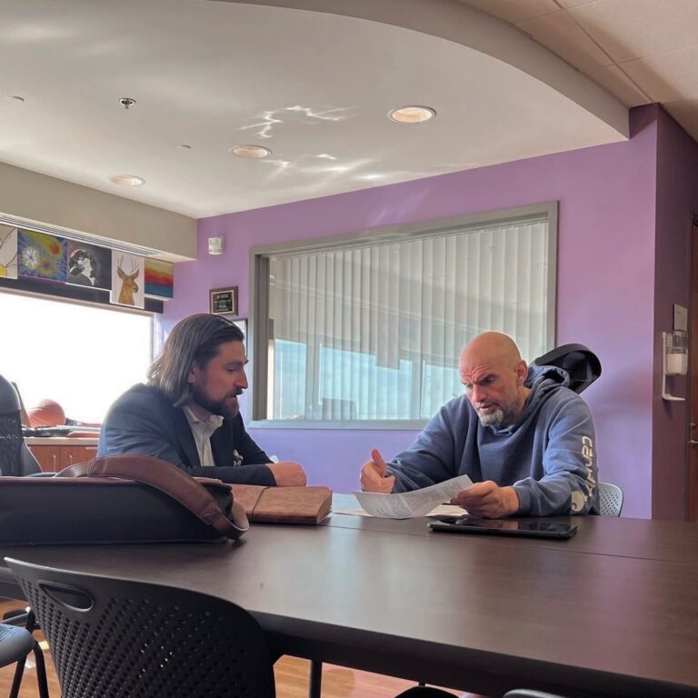 Fetterman Working on Legislation While in Hospital, Contrary to Social Media Claims