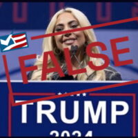 Social Media Posts Fabricate a Political Endorsement by Altering Lady Gaga Photo