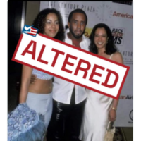 Posts Spread Digitally Altered Image of Harris with Sean Combs