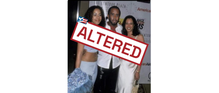 Posts Spread Digitally Altered Image of Harris with Sean Combs