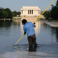 Trump’s Unsupported Claims About Reflecting Pool Vandalism Trump’s Unsupported Claims About Reflecting Pool Vandalism