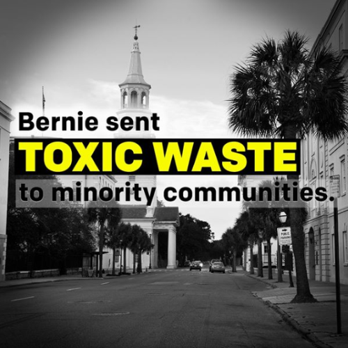 AntiSanders Ad Misleads on 'Toxic Waste' Site