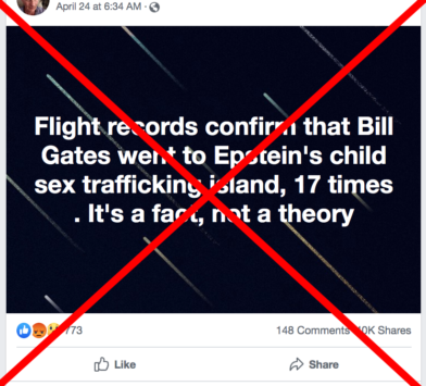 False Claim Targets Gates Using Epstein Connection Factcheck Org