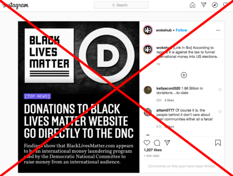 Donations To Black Lives Matter Group Don T Go To Dnc Factcheck Org