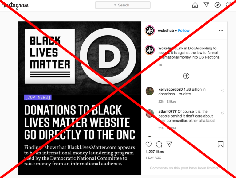 Donations To Black Lives Matter Group Don't Go To DNC - FactCheck.org