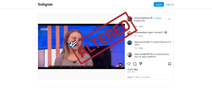 Viral Post Uses Altered Audio of Interview with Greta Thunberg