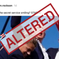 Posts Use Altered Image of Secret Service Agents Following Trump Shooting