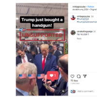 Post Makes Unsupported Claim Trump Purchased a Handgun
