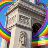 Posts Misrepresent Virtual Rainbow on Arc de Triomphe for Pride Month