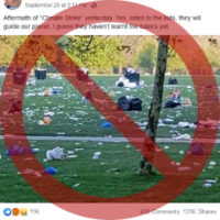 Viral Photo Falsely Targets Climate Strike Protesters