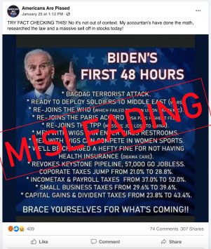 Meme Misleads on Early Actions by Biden - FactCheck.org